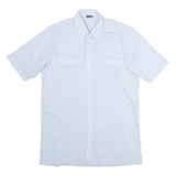 JOCKEY INTERNATIONAL Mens Plain Shirt Blue 80s M