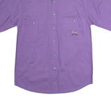 E.B. COMPANY Mens Plain Shirt Purple 90s S