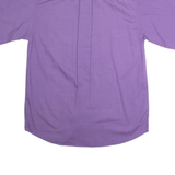 E.B. COMPANY Mens Plain Shirt Purple 90s S