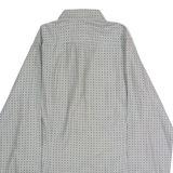BEN SHERMAN Mens Shirt Grey Diamond Long Sleeve M