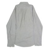 BEN SHERMAN Mens Shirt Grey Diamond Long Sleeve M