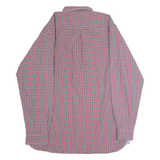 TOMMY HILFIGER Mens Shirt Red Check Long Sleeve L