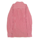 TOMMY HILFIGER Womens Shirt Red Gingham Long Sleeve UK 12