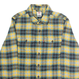 LEVI'S Relaxed Fit Mens Lumberjack Shirt Yellow Check Long Sleeve XXS