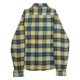 LEVI'S Relaxed Fit Mens Lumberjack Shirt Yellow Check Long Sleeve XXS
