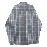 WRANGLER Mens Shirt Grey Check Long Sleeve L