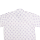 RENATE BARZINI Womens Shirt Purple 90s Polka Dot L