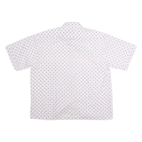 RENATE BARZINI Womens Shirt Purple 90s Polka Dot L