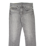 LEVI'S 511 Jeans Mens Grey Slim Straight Stone Wash W31 L32