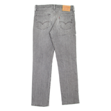 LEVI'S 511 Jeans Mens Grey Slim Straight Stone Wash W31 L32