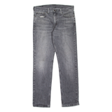 LEVI'S 511 Jeans Mens Grey Slim Straight Stone Wash W33 L32