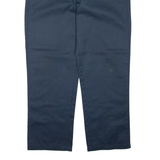 DICKIES Mens Trousers Blue Regular Straight W40 L30
