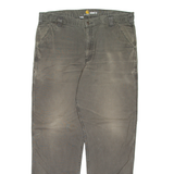 CARHARTT Mens Trousers Grey Relaxed Straight W40 L34