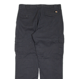 DICKIES Flex Cargo Mens Trousers Black Regular Straight W36 L32