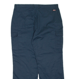 DICKIES Cargo Mens Trousers Blue Regular Straight W40 L32