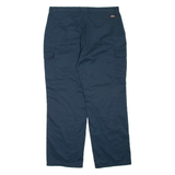 DICKIES Cargo Mens Trousers Blue Regular Straight W40 L32