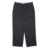 DICKIES Womens Trousers Black Regular Straight W32 L28