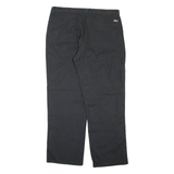 DICKIES Mens Trousers Black Regular Straight W36 L30