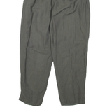 Womens Trousers Grey Loose Tapered W24 L27