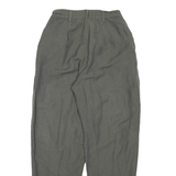 Womens Trousers Grey Loose Tapered W24 L27