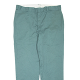 DICKIES Mens Trousers Green Regular Tapered W40 L32