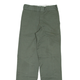 DICKIES Mens Trousers Green Regular Straight W28 L32