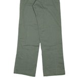 DICKIES Mens Trousers Green Regular Straight W28 L32