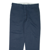 DICKIES Mens Trousers Blue Regular Straight W38 L32
