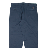 DICKIES Mens Trousers Blue Regular Straight W38 L32