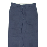DICKIES Mens Trousers Blue Regular Straight W32 L30