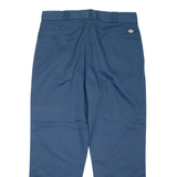 DICKIES Mens Trousers Blue Regular Straight W36 L30