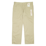 DICKIES Womens Trousers Beige Regular Straight W38 L32