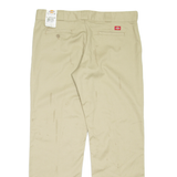 DICKIES Womens Trousers Beige Regular Straight W38 L32