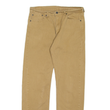 LEVI'S Mens Trousers Brown Regular Straight W33 L34