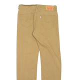 LEVI'S Mens Trousers Brown Regular Straight W33 L34