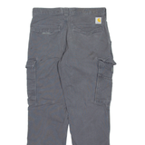 CARHARTT Cargo Mens Trousers Grey Relaxed Straight W31 L30
