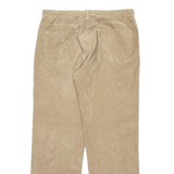 NAUTICA Womens Corduroy Trousers Brown Regular Straight W34 L32