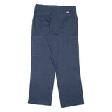 DICKIES Mens Trousers Blue Regular Straight W36 L34