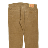 LEVI'S Mens Corduroy Trousers Brown Regular Straight W26 L32