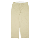 DICKIES Mens Trousers Beige Regular Straight W36 L28
