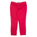LAURA ASHLEY Chino Womens Trousers Pink Slim Tapered W32 L26