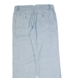 WHITE STUFF Womens Trousers Blue Regular Straight Linen W34 L30