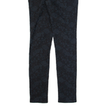 JIGSAW Floral Womens Trousers Blue Slim Skinny W28 L32