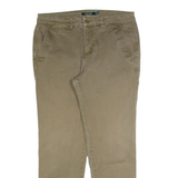 LAUREN RALPH LAUREN Chino Womens Trousers Green Slim Tapered W32 L27