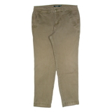 LAUREN RALPH LAUREN Chino Womens Trousers Green Slim Tapered W32 L27