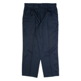 DUNLOP Chino Mens Trousers Blue Regular Straight W34 L29