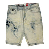 Switch Denim Shorts - 32W 11L Acid Wash Denim