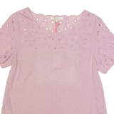 WHITE STUFF Womens Top Pink UK 8