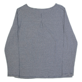 TRESPASS Womens Printed Top Blue Long Sleeve Striped UK 18