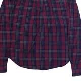 JIGSAW Womens Printed Shirt Maroon Collared Long Sleeve Check S